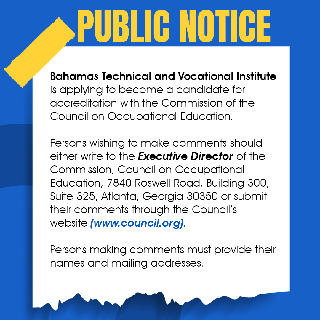 Council of Occupational Education (COE) Candidacy for Accreditation Notice